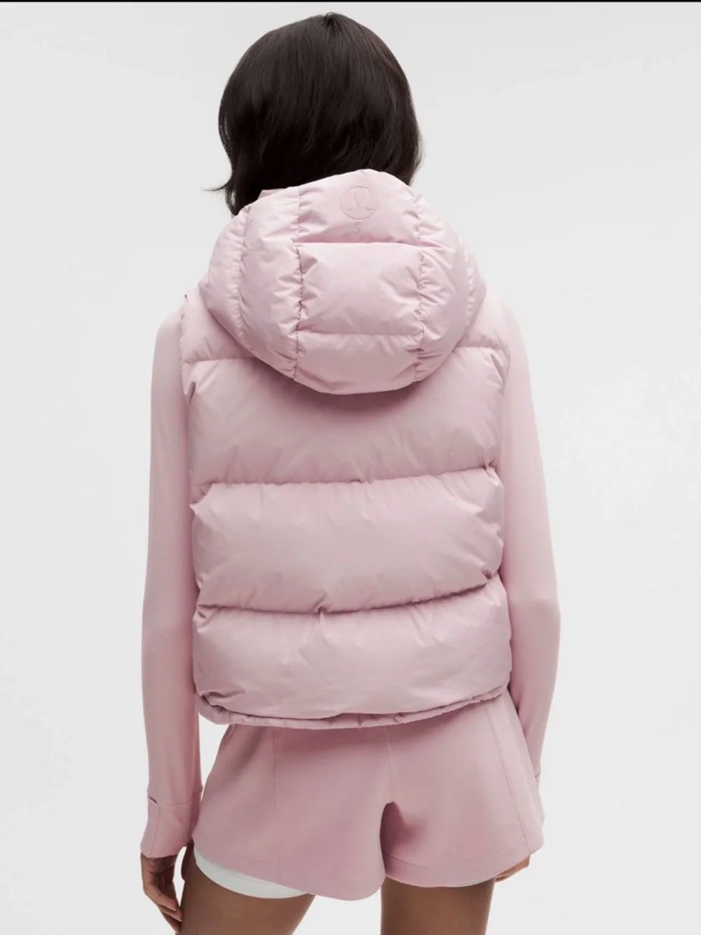NWT Lululemon Wunder Puff 600-Down-Fill Cropped Vest Porcelain Pink